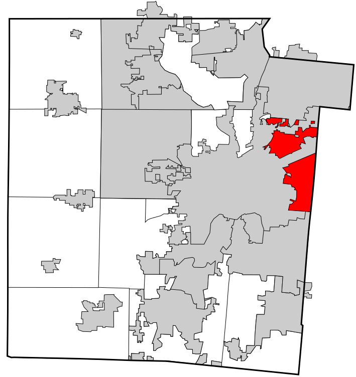 Montgomery County with Riverside Highlighted